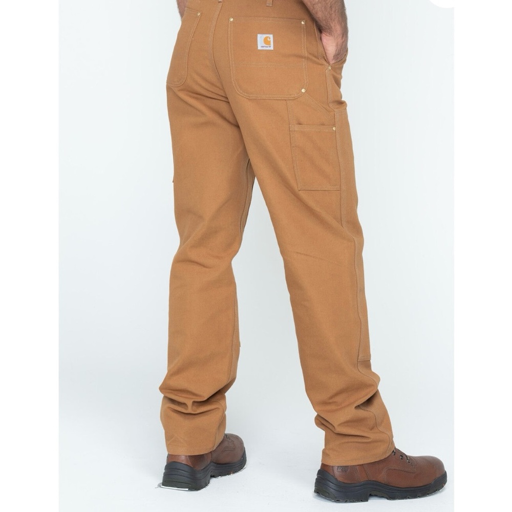 Carhartt flannel lined Men's Tan Cargo Pants. Like new
